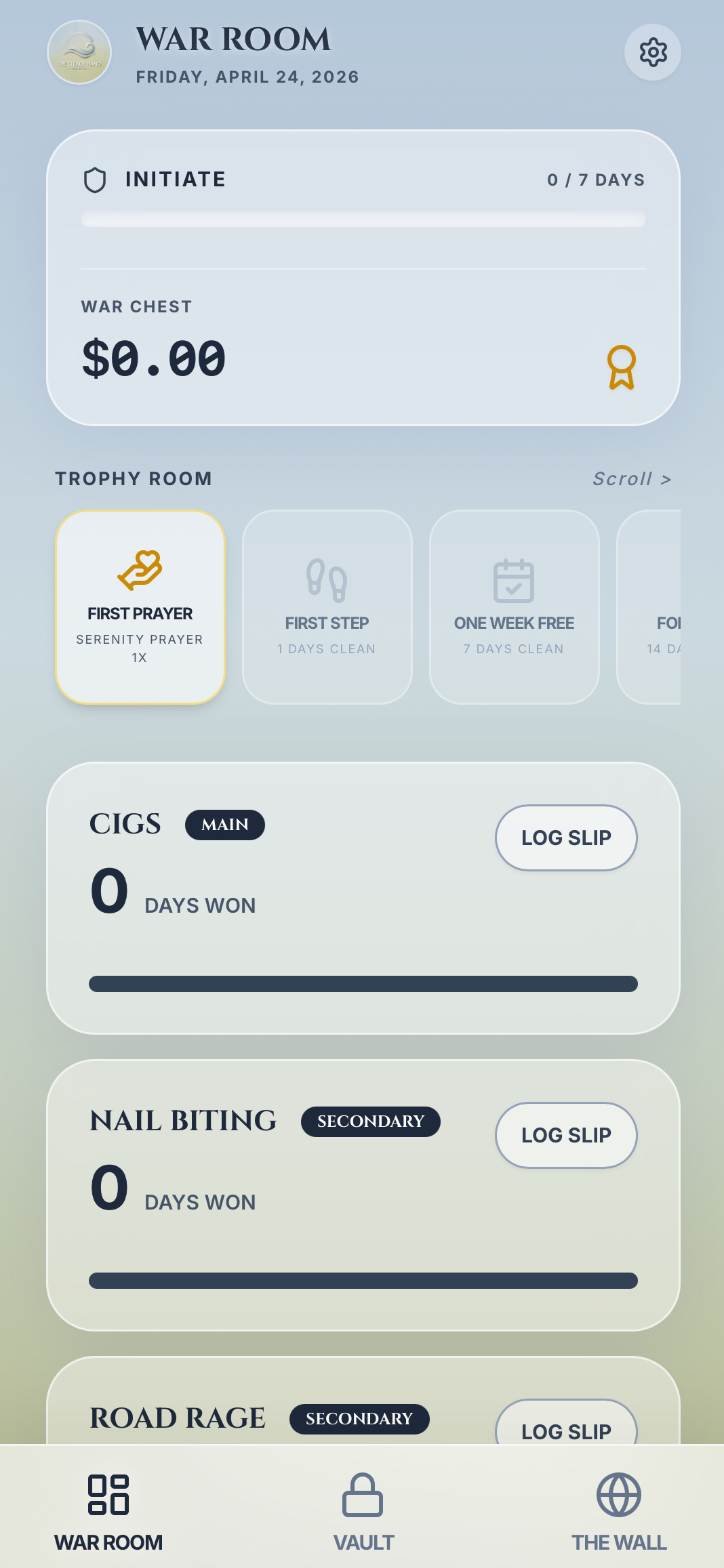 The Steady Hand Dashboard